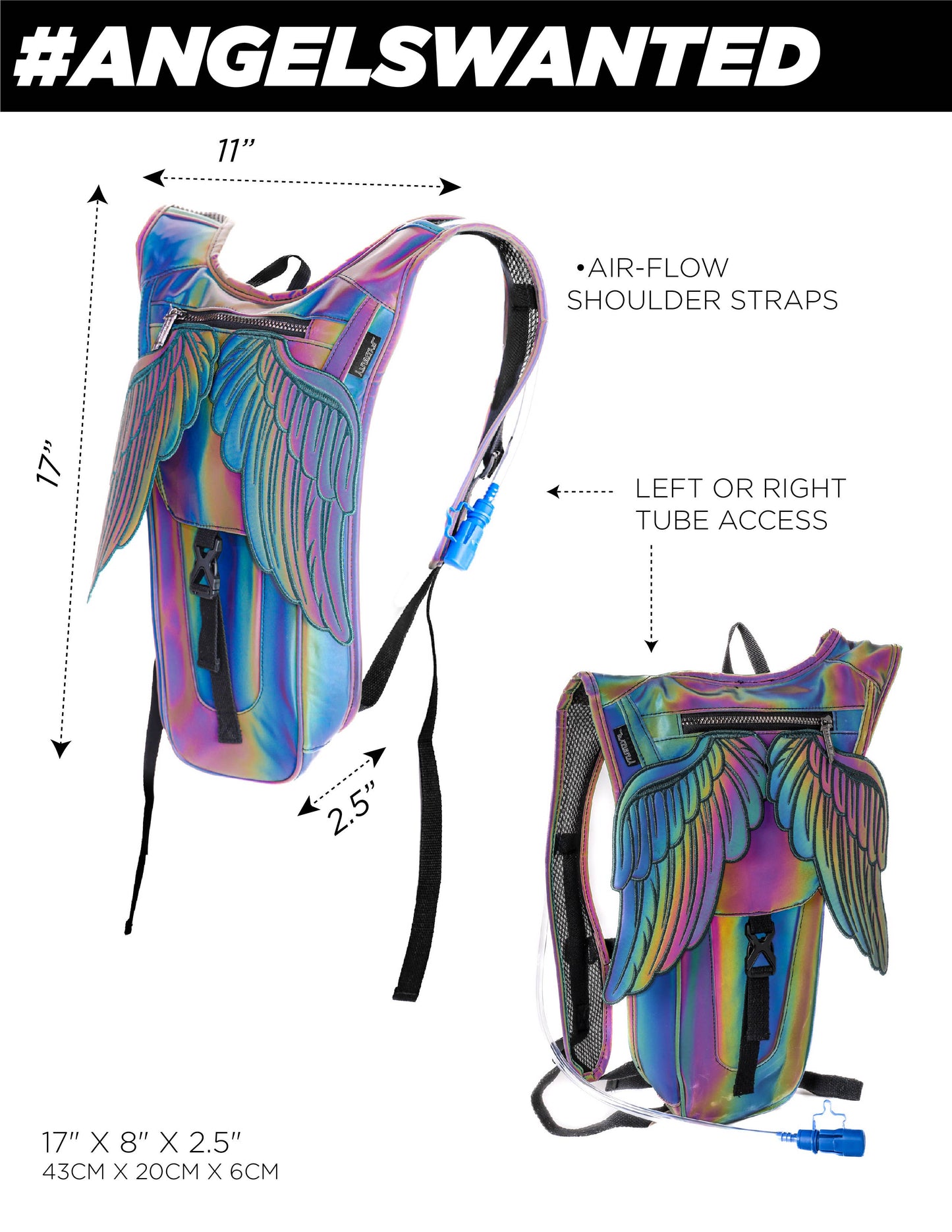 Hydro Pack | Hydration Backpack | WINGS Reflective Ra