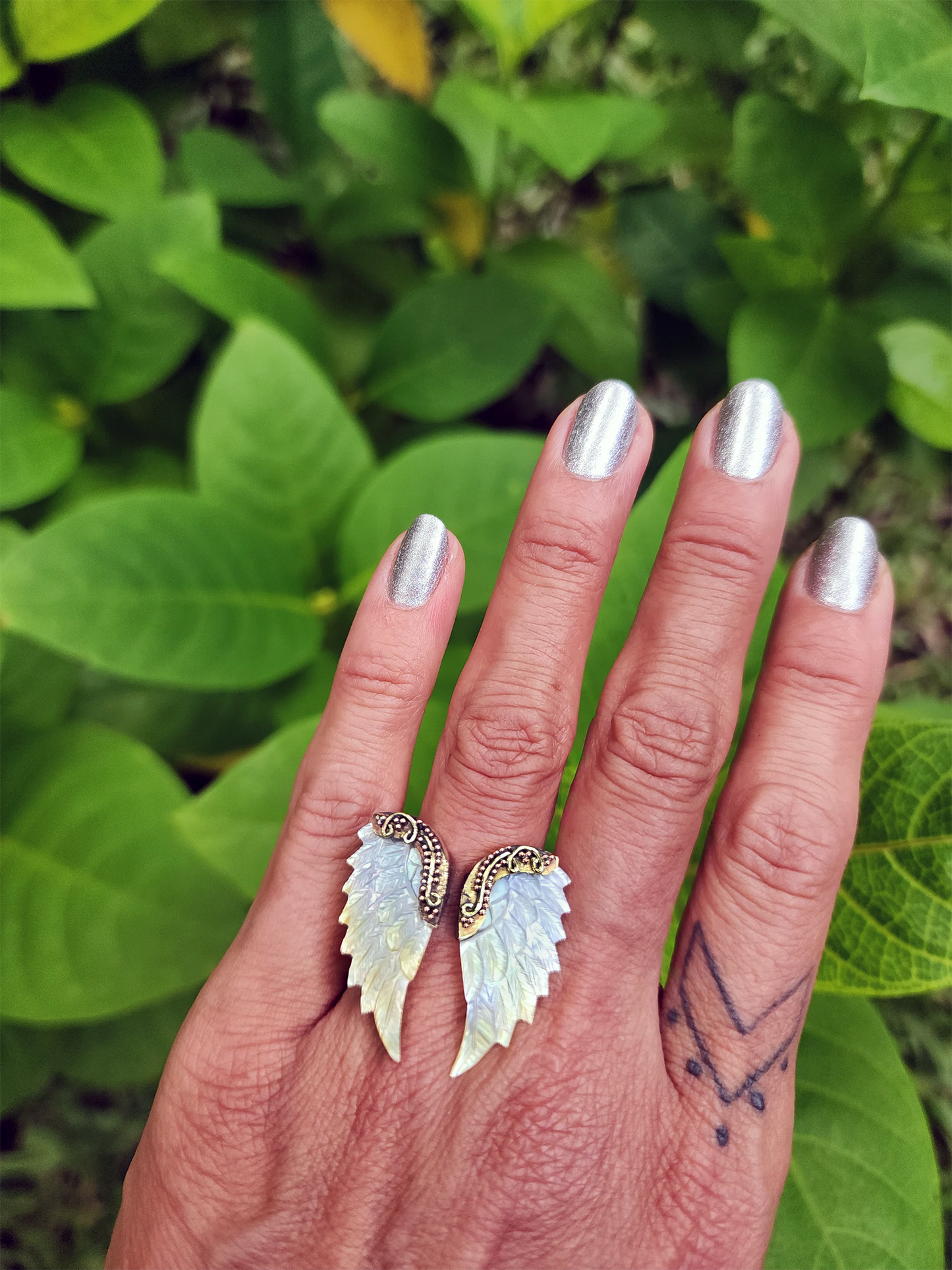 Angel Wing Ring ( Large )