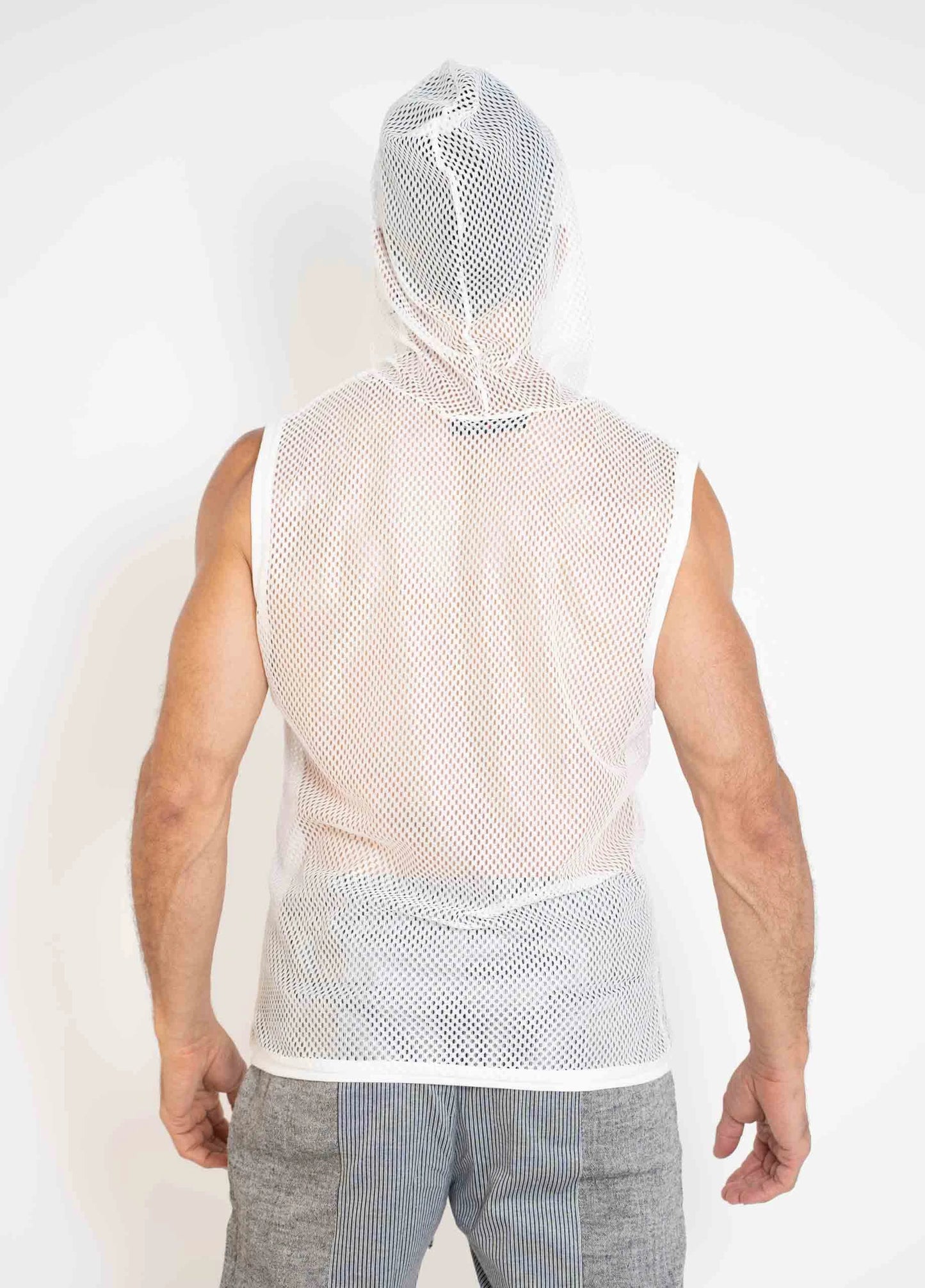 Men's MizMoz Mesh Hooded tank