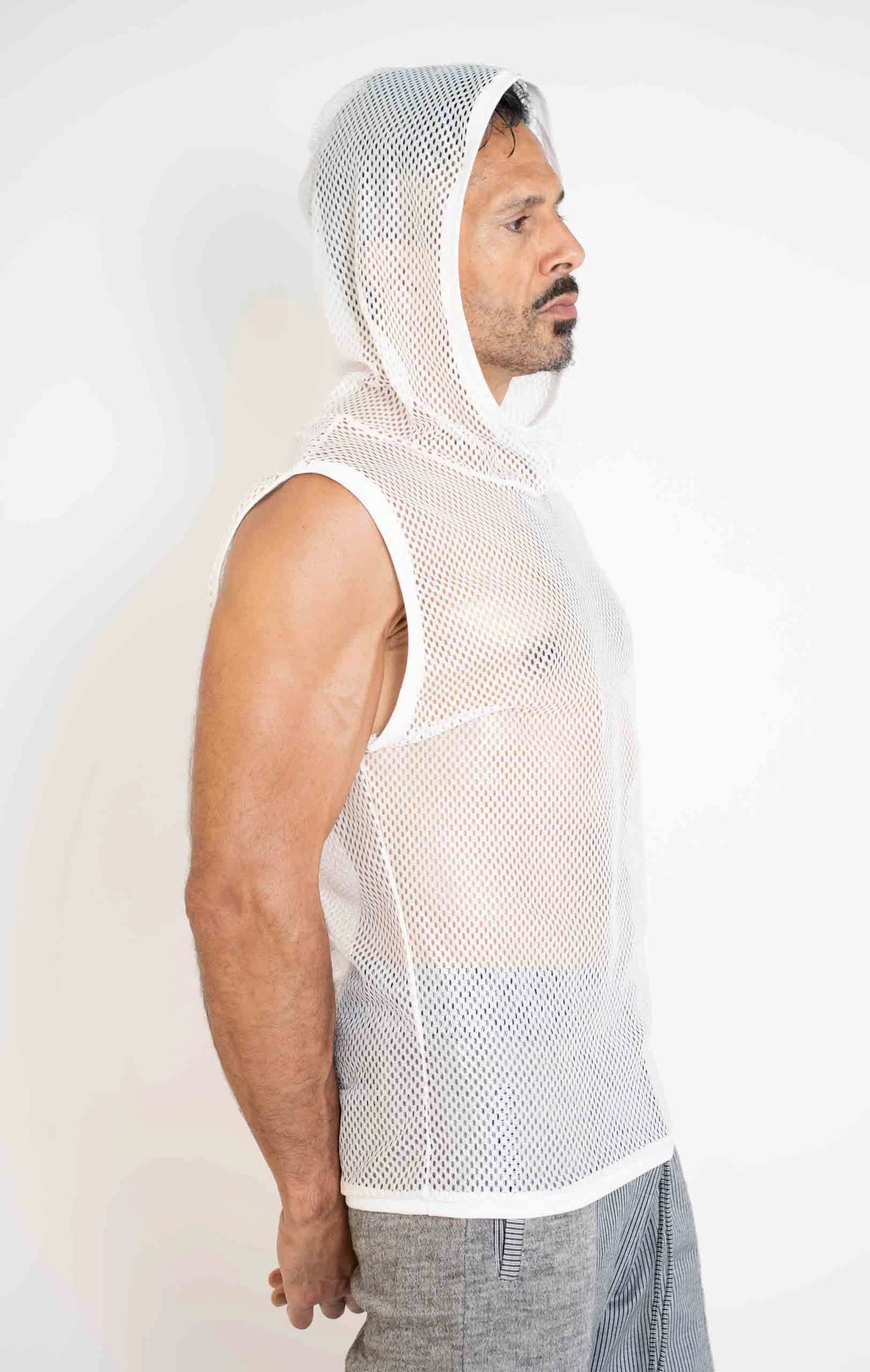 Men's MizMoz Mesh Hooded tank