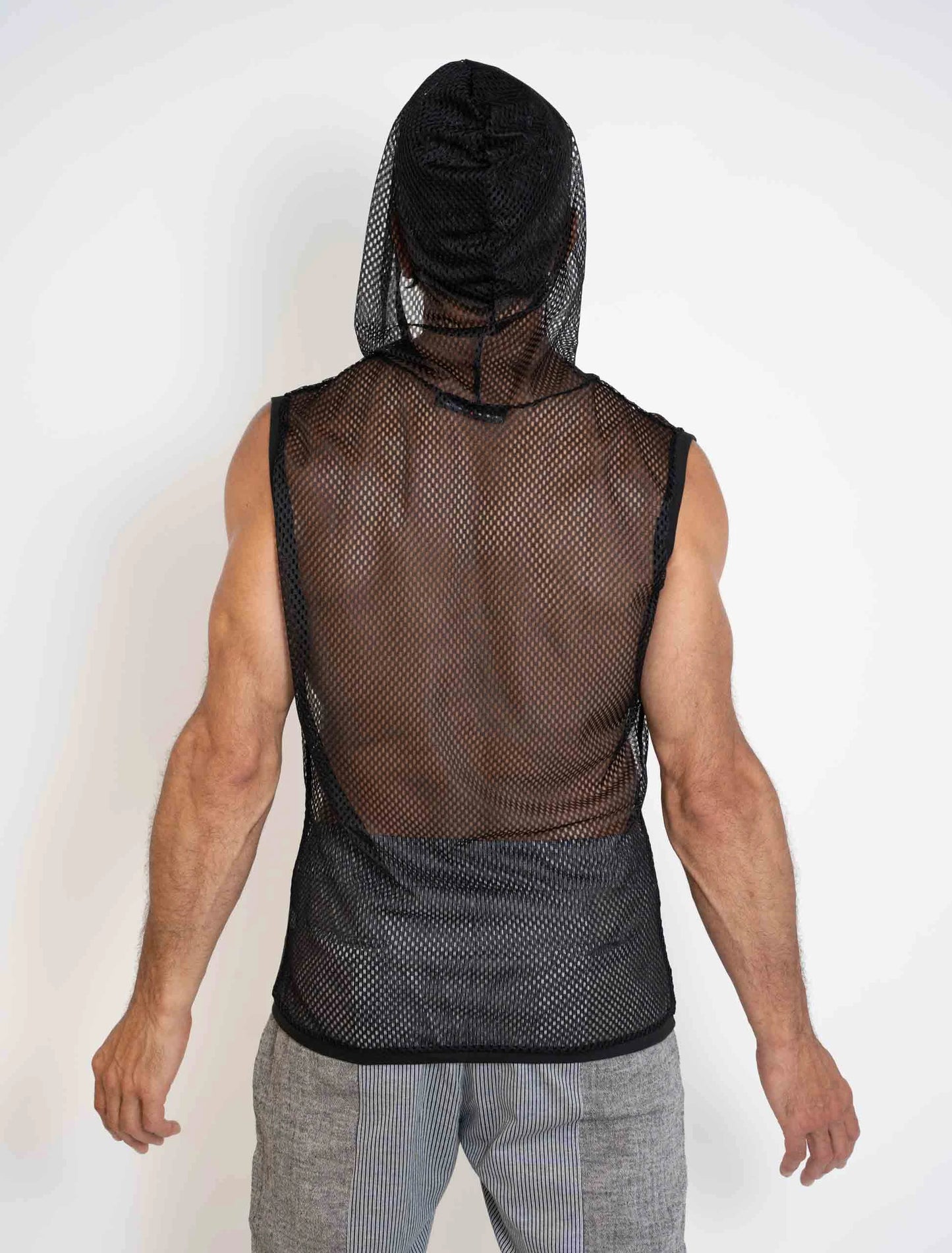 Men's MizMoz Mesh Hooded tank