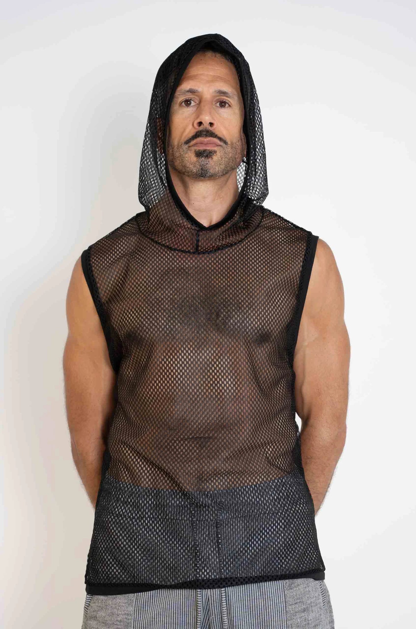 Men's MizMoz Mesh Hooded tank