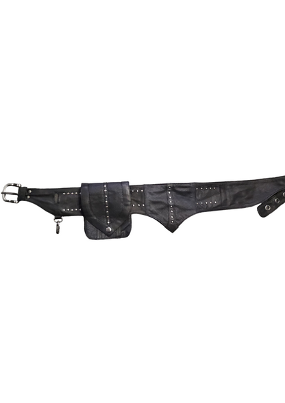 Leather Single Big Pocket Belt (2 Colors)